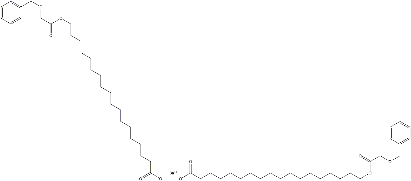 Barium benzyloxyacetoxy stearate Structure