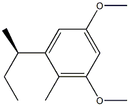 [R,(-)]-2-sec-Butyl-4,6-dimethoxytoluene Struktur