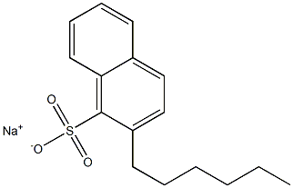 2-Hexyl-1-naphthalenesulfonic acid sodium salt 结构式
