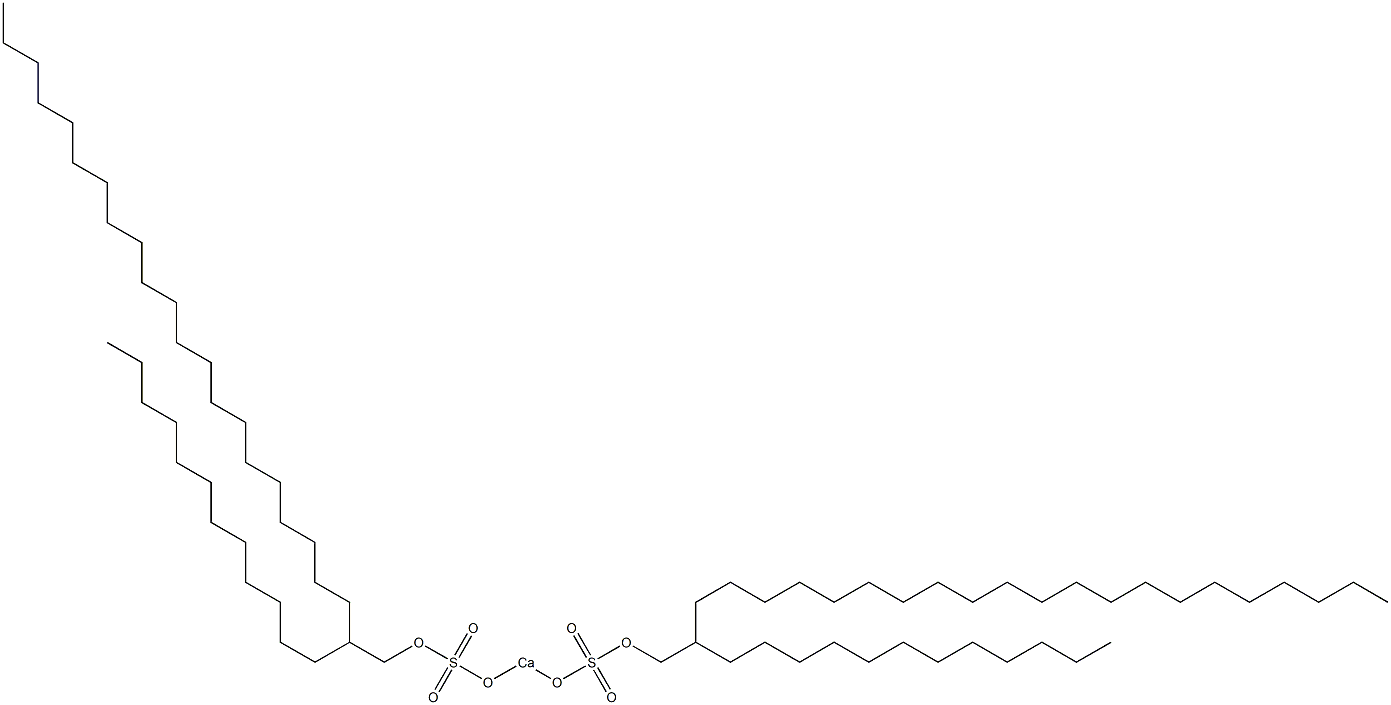 Bis(2-dodecyltricosyloxysulfonyloxy)calcium Structure