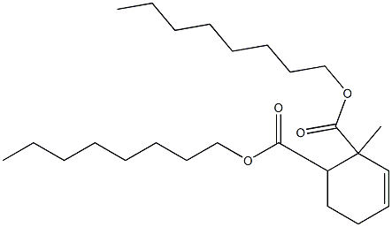 2-Methyl-3-cyclohexene-1,2-dicarboxylic acid dioctyl ester Structure
