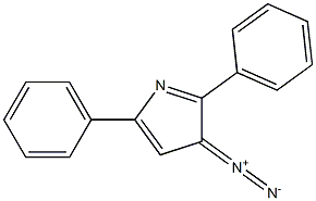 2,5-ジフェニル-3-ジアゾ-3H-ピロール 化学構造式