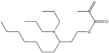 Methacrylic acid 3-(dipropylamino)decyl ester Structure