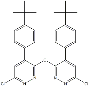 (4-tert-ブチルフェニル)(6-クロロ-3-ピリダジニル)エーテル 化学構造式
