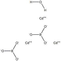 Cadmium borate monohydrate Structure