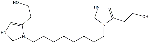 2,2'-(1,8-Octanediyl)bis(4-imidazoline-5,1-diyl)bisethanol Structure