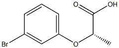 (2S)-2-(3-Bromophenoxy)propanoic acid Struktur