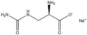 (+)-3-Ureido-D-alanine sodium salt Struktur