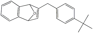 2-(4-tert-Butylbenzyl)-1,4-dihydro-1,4-epoxynaphthalene Struktur
