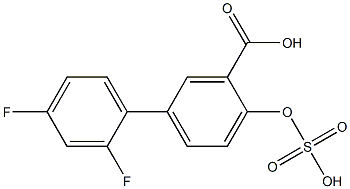 4-Sulfooxy-2',4'-difluoro-1,1'-biphenyl-3-carboxylic acid