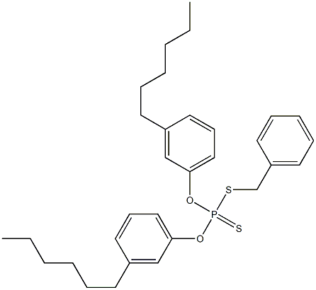 Dithiophosphoric acid O,O-bis(3-hexylphenyl)S-benzyl ester Structure
