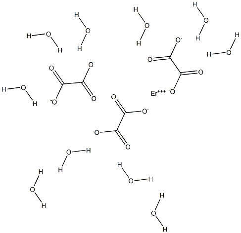 三しゅう酸二エルビウム十水和物 化学構造式