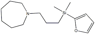 Hexahydro-1-[3-[(2-furanyl)dimethylsilyl]propyl]-1H-azepine Structure