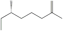 [S,(+)]-2,6-Dimethyl-1-octene Struktur