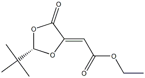 (2S,5Z)-2-(tert-Butyl)-5-(ethoxycarbonylmethylene)-1,3-dioxolan-4-one Struktur