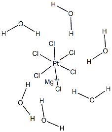 Magnesium hexachloroplatinate(IV) hexahydrate Struktur