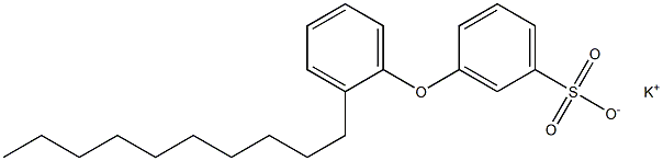 3-(2-Decylphenoxy)benzenesulfonic acid potassium salt Structure