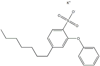 4-Heptyl-2-phenoxybenzenesulfonic acid potassium salt 结构式