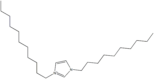 1-Decyl-3-undecyl-1H-imidazol-3-ium Struktur