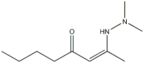 (Z)-2-(2,2-Dimethylhydrazino)-2-octen-4-one Structure