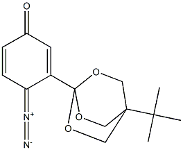 3-[4-tert-Butyl-2,6,7-trioxabicyclo[2.2.2]octan-1-yl]-4-diazocyclohexane-2,5-dien-1-one Structure
