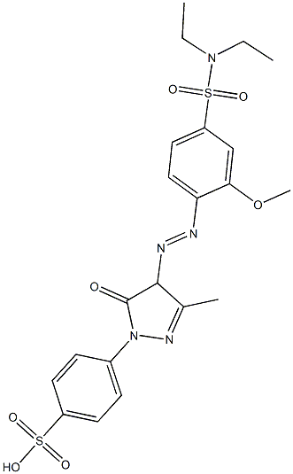 1-(4-Sulfophenyl)-3-methyl-4-[[2-methoxy-4-(N,N-diethylaminosulfonyl)phenyl]azo]-1H-pyrazol-5(4H)-one