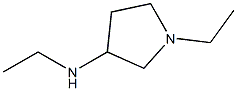 N,1-ジエチルピロリジン-3-アミン 化学構造式