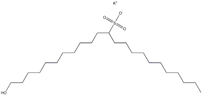 1-Hydroxytricosane-12-sulfonic acid potassium salt