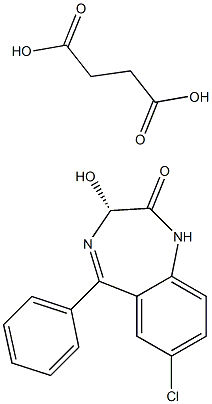 (R)-7-Chloro-1,3-dihydro-3-hydroxy-5-phenyl-2H-1,4-benzodiazepin-2-one (3-carboxypropionate)