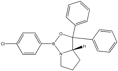(5S)-2-(4-Chlorophenyl)-4,4-diphenyl-3-oxa-1-aza-2-borabicyclo[3.3.0]octane Struktur