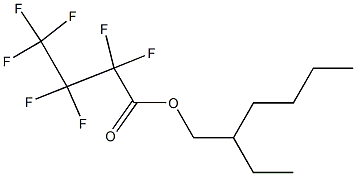 2,2,3,3,4,4,4-Heptafluorobutanoic acid (2-ethylhexyl) ester Struktur
