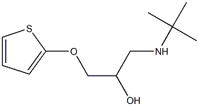 1-(tert-Butylamino)-3-(2-thienyloxy)-2-propanol Struktur