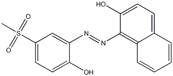1-[[2-Hydroxy-5-(methylsulfonyl)phenyl]azo]-2-naphthalenol