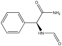 [S,(+)]-2-ホルミルアミノ-2-フェニルアセトアミド 化学構造式