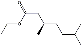 [R,(+)]-3,6-Dimethylheptanoic acid ethyl ester Structure