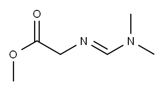 [(E)-(ジメチルアミノメチレン)アミノ]酢酸メチル 化学構造式