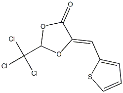(5Z)-2-(Trichloromethyl)-5-(2-thienylmethylene)-1,3-dioxolan-4-one 结构式