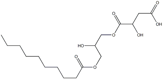 L-Malic acid hydrogen 1-(2-hydroxy-3-decanoyloxypropyl) ester