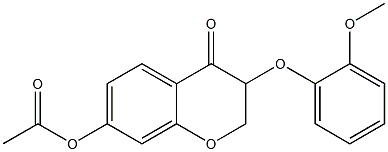 3-(2-Methoxyphenoxy)-7-acetoxy-2H-1-benzopyran-4(3H)-one