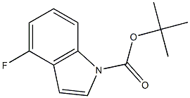 1-(tert-Butoxycarbonyl)-4-fluoro-1H-indole Struktur
