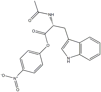 (R)-2-(Acetylamino)-3-(1H-indol-3-yl)propanoic acid 4-nitrophenyl ester Struktur