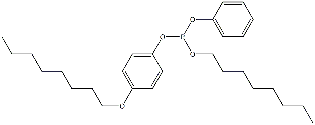 Phosphorous acid 4-(octyloxy)octyldiphenyl ester