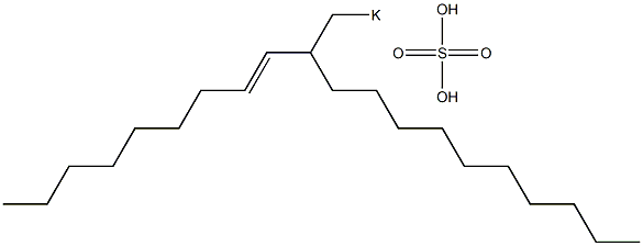 Sulfuric acid 2-(1-nonenyl)dodecyl=potassium ester salt