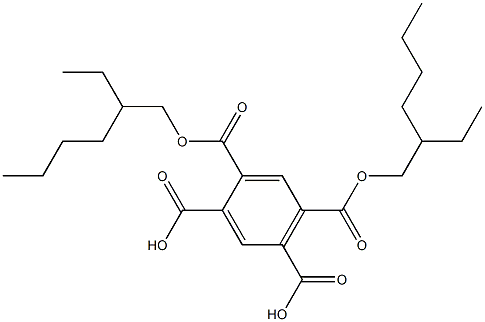 1,2,4,5-Benzenetetracarboxylic acid 2,4-bis(2-ethylhexyl) ester Struktur