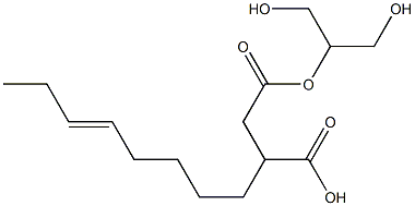 3-(5-Octenyl)succinic acid hydrogen 1-[2-hydroxy-1-(hydroxymethyl)ethyl] ester 结构式
