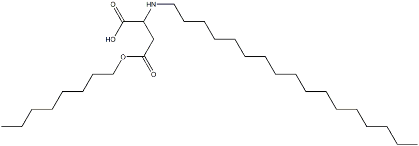 2-Heptadecylamino-3-(octyloxycarbonyl)propionic acid Struktur
