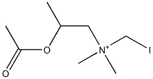 2-Acetyloxy-N-iodomethyl-N,N-dimethylpropan-1-aminium Structure