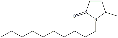 1-Decyl-5-methyl-2-pyrrolidone Struktur