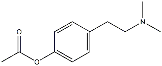 Acetic acid 4-(2-dimethylaminoethyl)phenyl ester Struktur