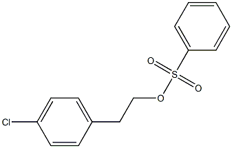 Benzenesulfonic acid 4-chlorophenethyl ester Structure